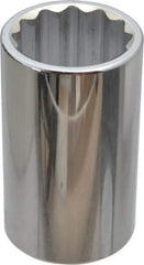 Paramount - 1-5/16", 1/2" Drive, Deep Hand Socket - 12 Points, 3-1/2" OAL, Steel, Chrome Finish - Americas Industrial Supply