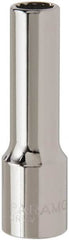 Paramount - 1/2" Drive, Deep Hand Socket - 12 Points, 3-3/32" OAL, Steel, Chrome Finish - Americas Industrial Supply