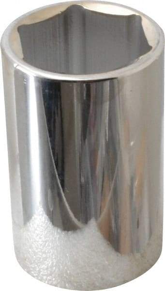 Paramount - 1-7/16", 1/2" Drive, Deep Hand Socket - 6 Points, 3-1/2" OAL, Steel, Chrome Finish - Americas Industrial Supply