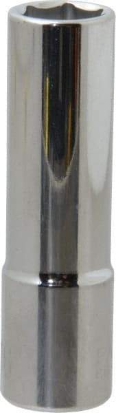 Paramount - 9/16", 1/2" Drive, Deep Hand Socket - 6 Points, 3-3/32" OAL, Steel, Chrome Finish - Americas Industrial Supply