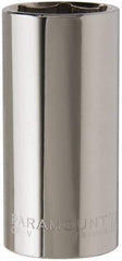 Paramount - 7/8", 3/8" Drive, Deep Hand Socket - 6 Points, 2-1/2" OAL, Steel, Chrome Finish - Americas Industrial Supply