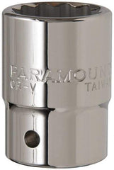 Paramount - 1-1/16", 3/4" Drive, Standard Hand Socket - 12 Points, 2" OAL - Americas Industrial Supply