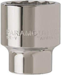 Paramount - 3/4" Drive, Standard Hand Socket - 12 Points, 2-45/64" OAL, Steel, Chrome Finish - Americas Industrial Supply