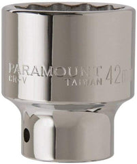 Paramount - 3/4" Drive, Standard Hand Socket - 12 Points, 2-29/32" OAL, Steel, Chrome Finish - Americas Industrial Supply