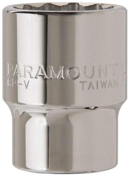 Paramount - 1-3/16", 3/4" Drive, Standard Hand Socket - 12 Points, 2-13/64" OAL - Americas Industrial Supply