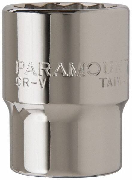 Paramount - 3/4" Drive, Standard Hand Socket - 12 Points, 2-5/16" OAL, Steel, Chrome Finish - Americas Industrial Supply