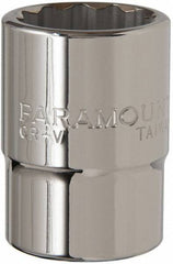 Paramount - 3/4" Drive, Standard Hand Socket - 12 Points, 2-5/16" OAL, Steel, Chrome Finish - Americas Industrial Supply