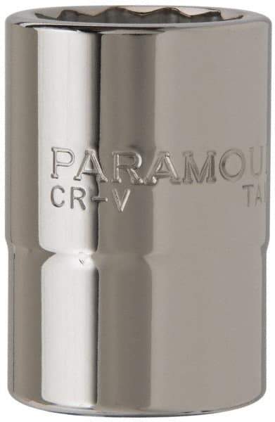 Paramount - 3/4" Drive, Standard Hand Socket - 12 Points, 2-13/64" OAL, Steel, Chrome Finish - Americas Industrial Supply