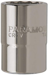 Paramount - 3/4" Drive, Standard Hand Socket - 12 Points, 2-13/64" OAL, Steel, Chrome Finish - Americas Industrial Supply