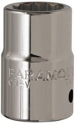 Paramount - 3/4" Drive, Standard Hand Socket - 12 Points, 2" OAL, Steel, Chrome Finish - Americas Industrial Supply