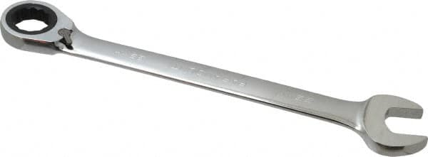 Paramount - 32mm 12 Point Combination Wrench - 15° Head Angle, 16-41/64" OAL, Chrome Vanadium Steel, Polished Finish - Americas Industrial Supply