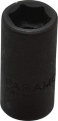 Paramount - 1/4" Drive 5/16" Standard Impact Socket - 6 Points, 7/8" OAL - Americas Industrial Supply