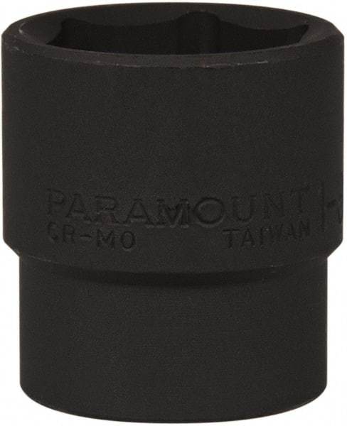 Paramount - 1/2" Drive 1-3/16" Standard Impact Socket - 6 Points, 2" OAL - Americas Industrial Supply