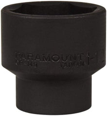 Paramount - 1/2" Drive 1-1/2" Standard Impact Socket - 6 Points, 2" OAL - Americas Industrial Supply