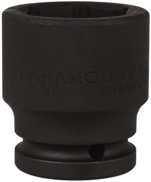 Paramount - 3/4" Drive 35mm Standard Impact Socket - 6 Points, 2-1/4" OAL - Americas Industrial Supply