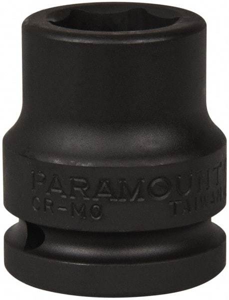 Paramount - 3/4" Drive 22mm Standard Impact Socket - 6 Points, 2" OAL - Americas Industrial Supply