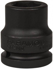 Paramount - 3/4" Drive 22mm Standard Impact Socket - 6 Points, 2" OAL - Americas Industrial Supply