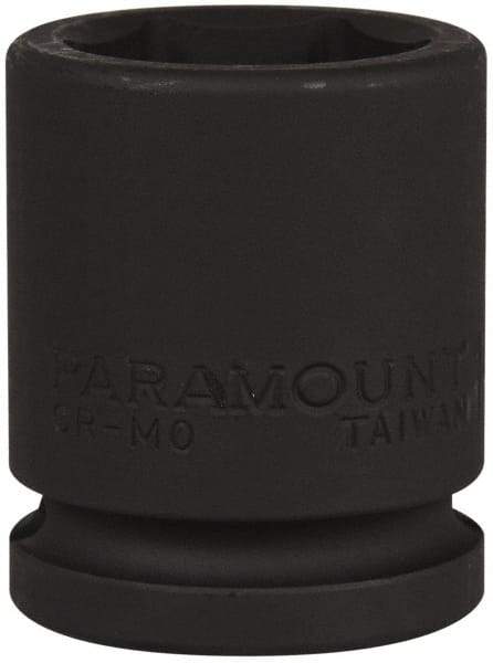 Paramount - 3/4" Drive 1-1/8" Standard Impact Socket - 6 Points, 2-3/32" OAL - Americas Industrial Supply