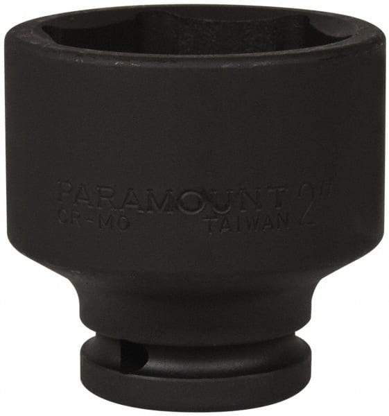 Paramount - 3/4" Drive 2" Standard Impact Socket - 6 Points, 2-11/16" OAL - Americas Industrial Supply
