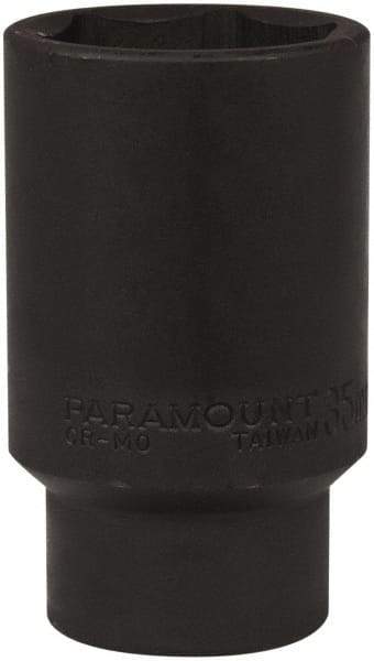 Paramount - 1/2" Drive 35mm Deep Impact Socket - 6 Points, 3-1/2" OAL - Americas Industrial Supply