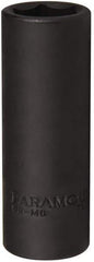 Paramount - 1/2" Drive 19mm Deep Impact Socket - 6 Points, 3-5/64" OAL - Americas Industrial Supply