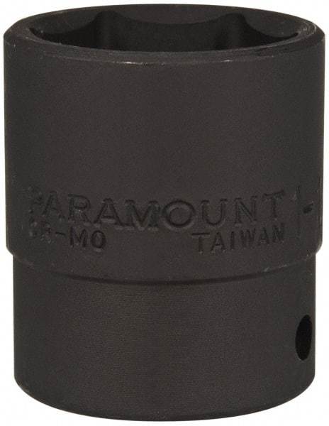 Paramount - 1/2" Drive 1-1/8" Standard Impact Socket - 6 Points, 2" OAL - Americas Industrial Supply
