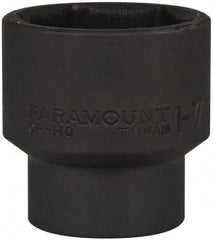 Paramount - 1/2" Drive 1-7/16" Standard Impact Socket - 6 Points, 2" OAL - Americas Industrial Supply