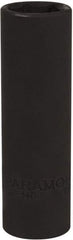Paramount - 1/2" Drive 16mm Deep Impact Socket - 6 Points, 3-5/64" OAL - Americas Industrial Supply