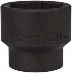 Paramount - 1/2" Drive 41mm Standard Impact Socket - 6 Points, 2-3/8" OAL - Americas Industrial Supply