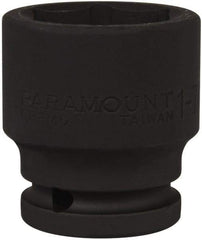 Paramount - 3/4" Drive 1-7/16" Standard Impact Socket - 6 Points, 2-1/4" OAL - Americas Industrial Supply