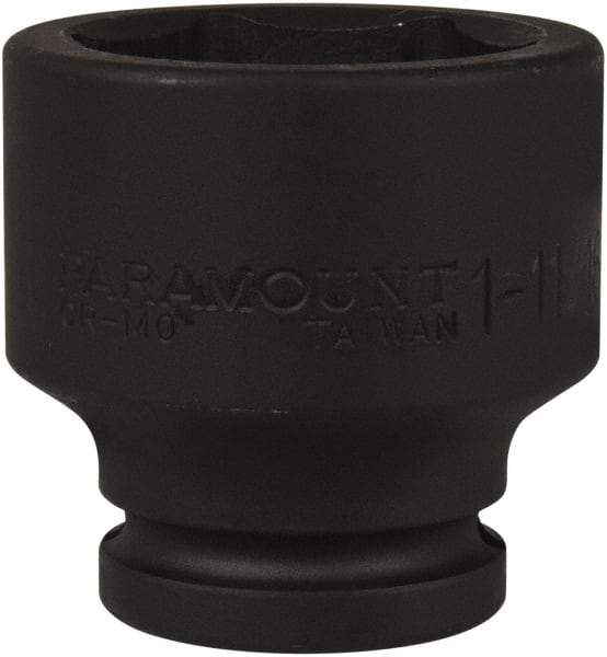 Paramount - 3/4" Drive 1-11/16" Standard Impact Socket - 6 Points, 2-7/16" OAL - Americas Industrial Supply