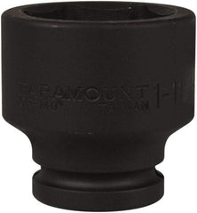 Paramount - 3/4" Drive 1-11/16" Standard Impact Socket - 6 Points, 2-7/16" OAL - Americas Industrial Supply
