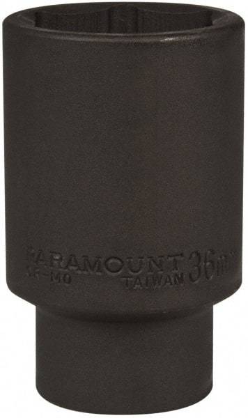 Paramount - 1/2" Drive 36mm Deep Impact Socket - 6 Points, 3-1/2" OAL - Americas Industrial Supply