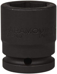 Paramount - 3/4" Drive 1-3/16" Standard Impact Socket - 6 Points, 2-3/32" OAL - Americas Industrial Supply