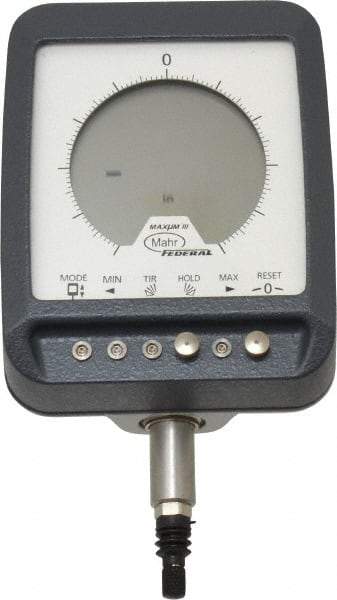 Mahr - 0 to 0.199mm (Reduced), 1mm (Standard)mm Range, 0.00002, 0.00005, 0.0001 & 0.0005" Graduation, Electronic Drop Indicator - Accurate to 0.25& (Reduced), 0.5% (Standard)%, English & Metric System, Digital Display - Americas Industrial Supply