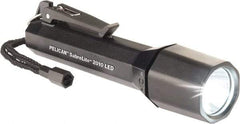 Pelican Products, Inc. - Plastic Industrial Tactical Flashlight - 161 Lumens, 22 hr Runtime, White LED Bulb, Black Body, 3 C Alkaline Batteries Included - Americas Industrial Supply