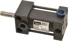 Parker - 1" Stroke x 1" Bore Double Acting Air Cylinder - 1/8 Port, 5/16-18 Rod Thread, 200 Max psi, -10 to 165°F - Americas Industrial Supply