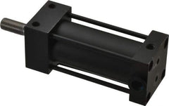 Parker - 2" Stroke x 1-1/8" Bore Double Acting Air Cylinder - 1/8 Port, 3/8-24 Rod Thread, 200 Max psi, -10 to 165°F - Americas Industrial Supply