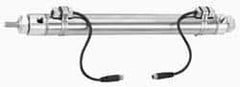 Parker - 4" Stroke x 9/16" Bore Double Acting Air Cylinder - 1/8 Port, 10-32 Rod Thread, 250 Max psi, 14 to 140°F - Americas Industrial Supply
