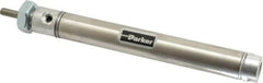 Parker - 3" Stroke x 9/16" Bore Double Acting Air Cylinder - 10-32 Port, 10-32 Rod Thread, 250 Max psi, 14 to 140°F - Americas Industrial Supply