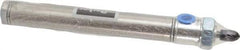 Parker - 4" Stroke x 3/4" Bore Double Acting Air Cylinder - 1/8 Port, 1/4-28 Rod Thread, 250 Max psi, 14 to 140°F - Americas Industrial Supply