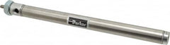Parker - 8" Stroke x 3/4" Bore Double Acting Air Cylinder - 1/8 Port, 1/4-28 Rod Thread, 250 Max psi, 14 to 140°F - Americas Industrial Supply