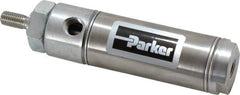 Parker - 1" Stroke x 1-1/16" Bore Double Acting Air Cylinder - 1/8 Port, 5/16-24 Rod Thread, 250 Max psi, 14 to 140°F - Americas Industrial Supply