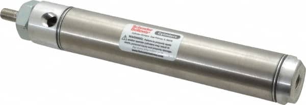 Parker - 4" Stroke x 1-1/16" Bore Double Acting Air Cylinder - 1/8 Port, 5/16-24 Rod Thread, 250 Max psi, 14 to 140°F - Americas Industrial Supply