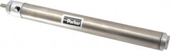 Parker - 8" Stroke x 1-1/16" Bore Double Acting Air Cylinder - 1/8 Port, 5/16-24 Rod Thread, 250 Max psi, 14 to 140°F - Americas Industrial Supply