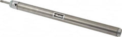 Parker - 12" Stroke x 1-1/16" Bore Double Acting Air Cylinder - 1/8 Port, 5/16-24 Rod Thread, 250 Max psi, 14 to 140°F - Americas Industrial Supply
