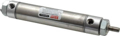 Parker - 3" Stroke x 1-1/16" Bore Double Acting Air Cylinder - 1/8 Port, 5/16-24 Rod Thread, 250 Max psi, 14 to 140°F - Americas Industrial Supply