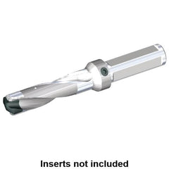 Kennametal - 13.11 to 13.5mm Diam, 3xD, 39.37mm Max Depth, 3/4" Shank Diam, 51.87mm Flute, 123.83mm OAL, Replaceable Tip Drill - KSEM0516 Insert, C Seat Size, Series KSEM - Americas Industrial Supply