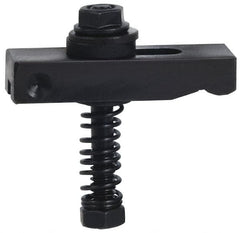 Value Collection - 3/8-16 Tap Size, Steel Strap Clamp Assembly - Single End Clamp, Radius Strap Nose, 5/8" Strap Thickness, 1" Travel, 4" Strap Len, 1-1/4" Strap Width - Americas Industrial Supply