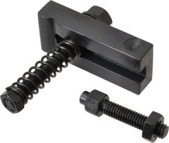 Value Collection - 3/8-16 Tap Size, Steel Strap Clamp Assembly - Single End Clamp, Radius Strap Nose, 5/8" Strap Thickness, 3/4" Travel, 3" Strap Len, 1-1/4" Strap Width - Americas Industrial Supply